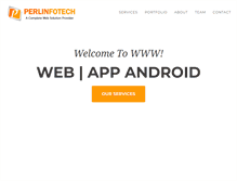 Tablet Screenshot of perlinfotech.com